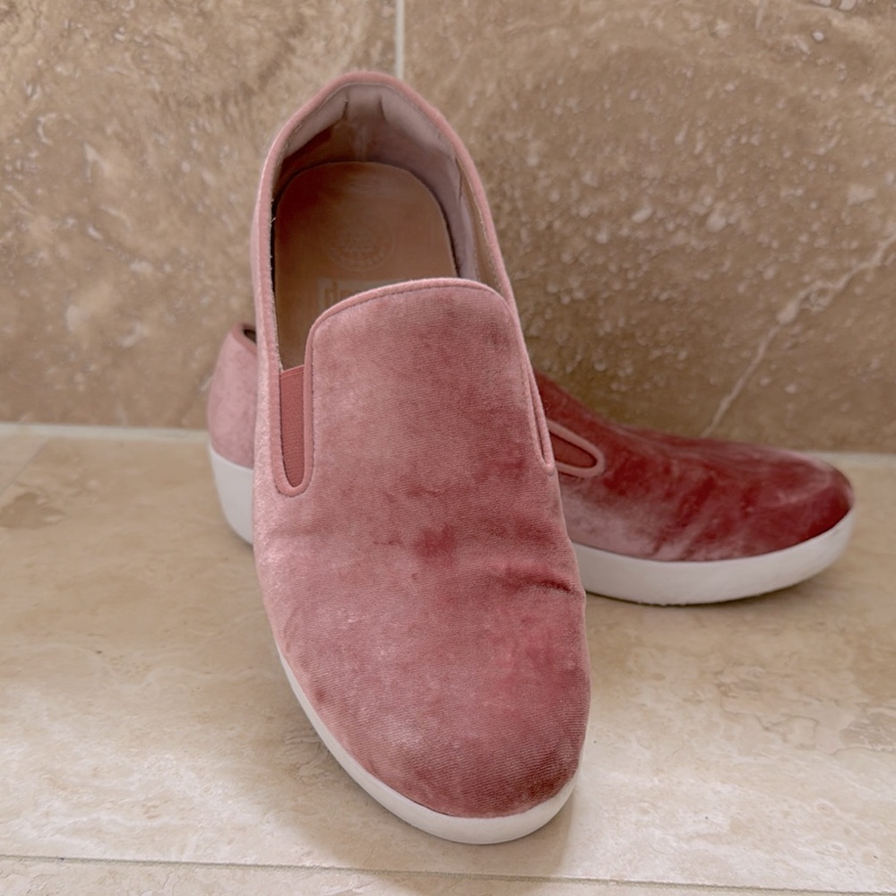 FitFlop Superskate velvet slip on loafers